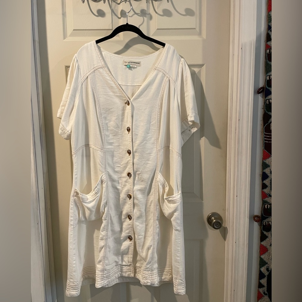Anthropologie Pilcro Button-Front Plus Dress